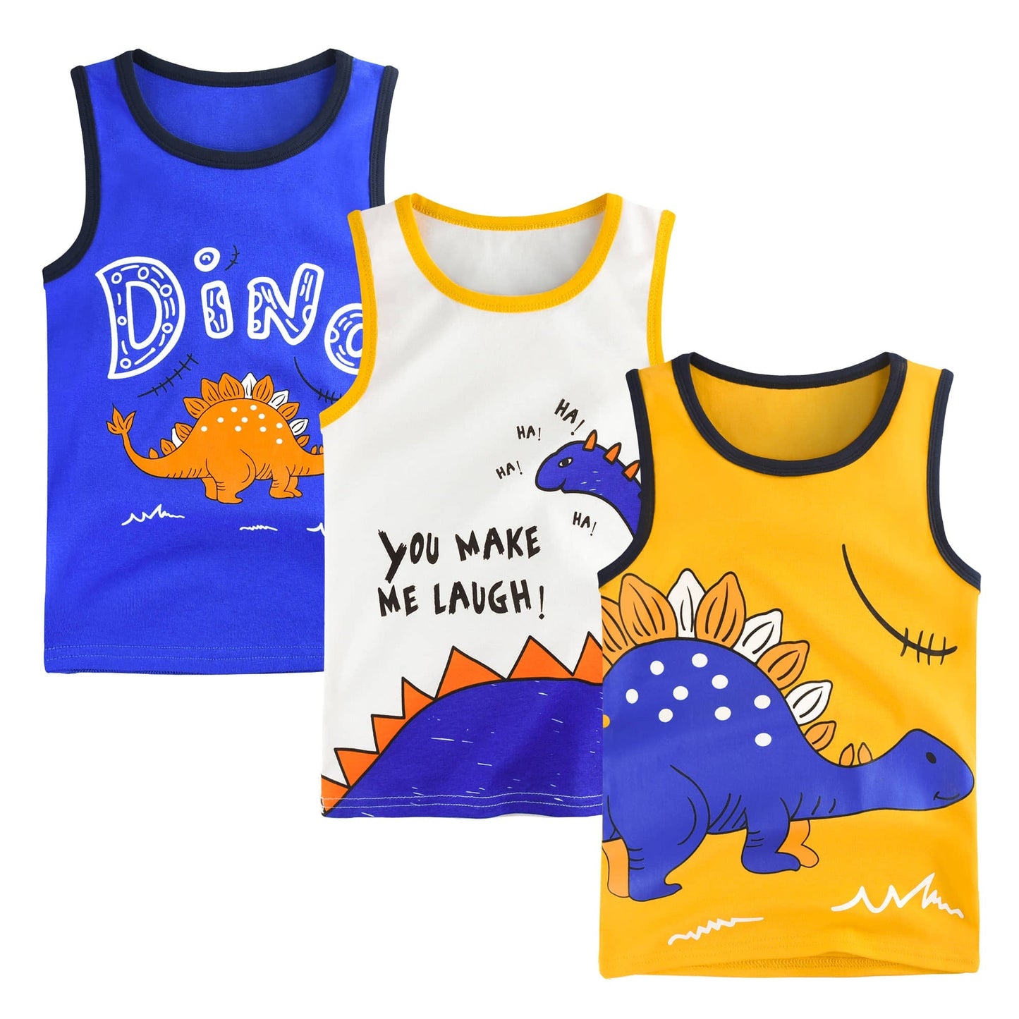 Pack of 3 Sando printed T Shirts for Kids (Dino Deal)