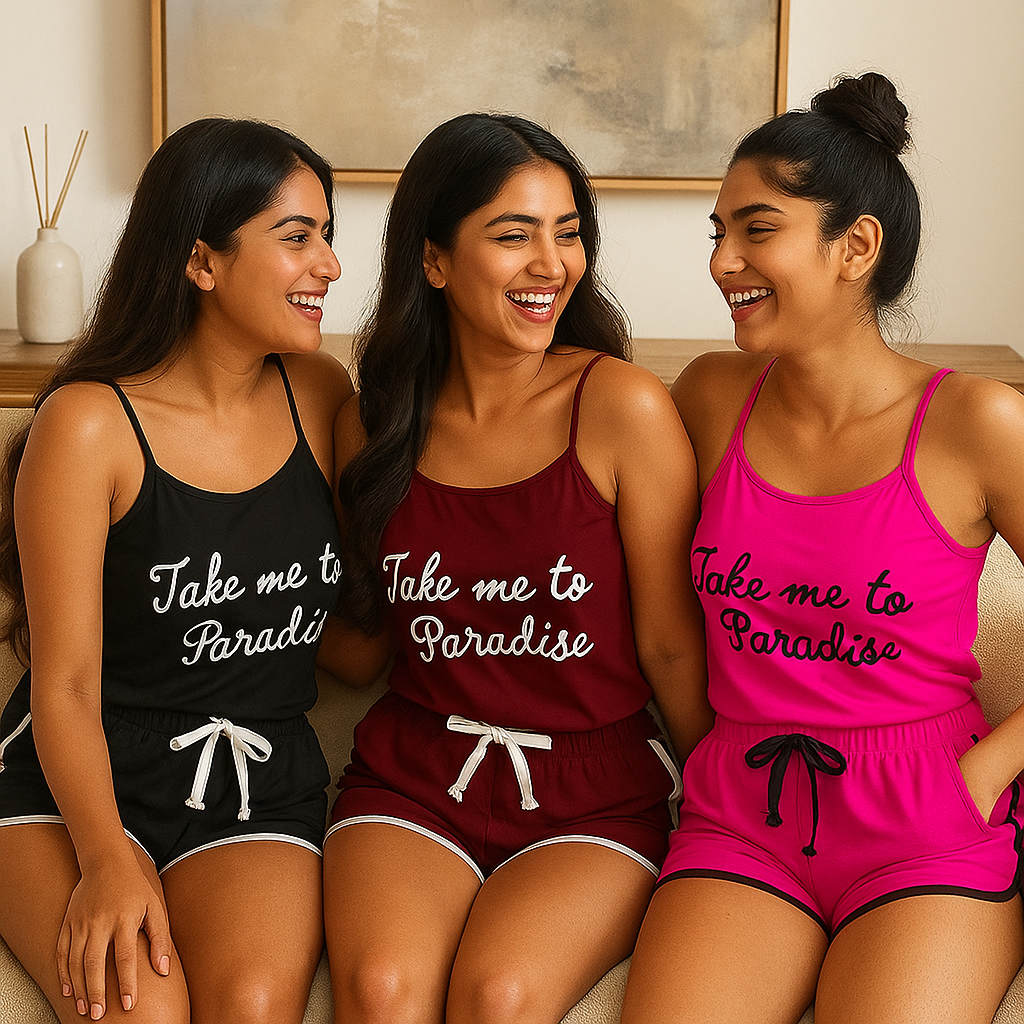 Pack of 3 Jersey Cami Set for Women
