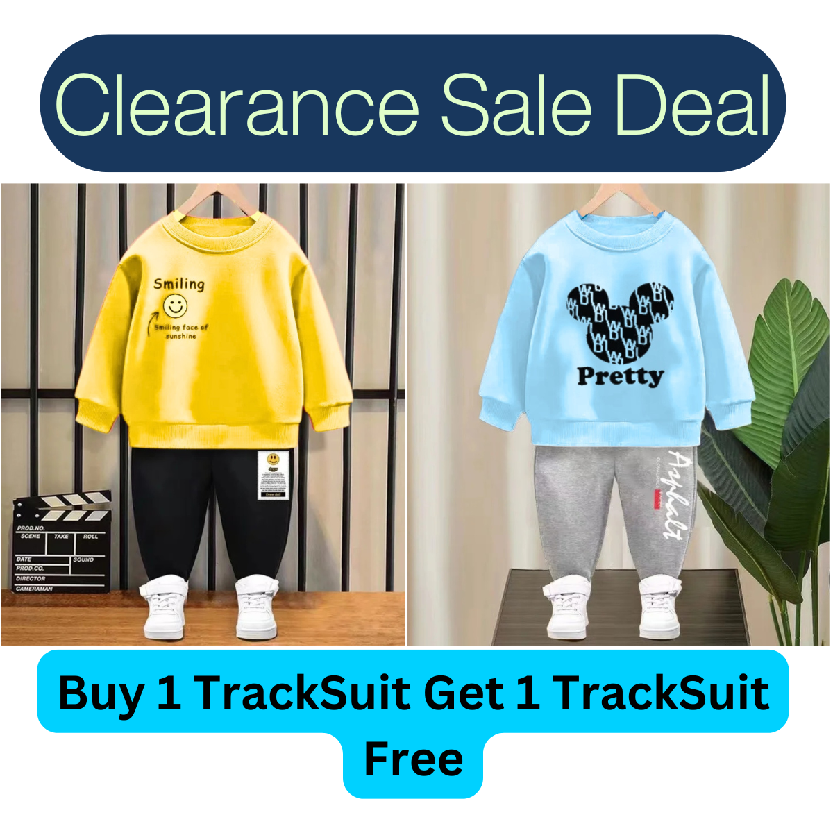 Buy 1 Get 1 Free TrackSuits for Kids (Stock Clearance Sale)