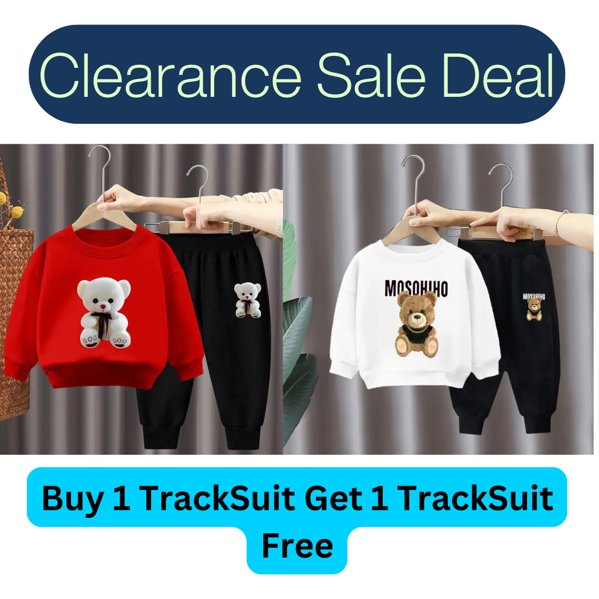 Buy 1 Get 1 Free TrackSuits for Kids (Stock Clearance Sale)