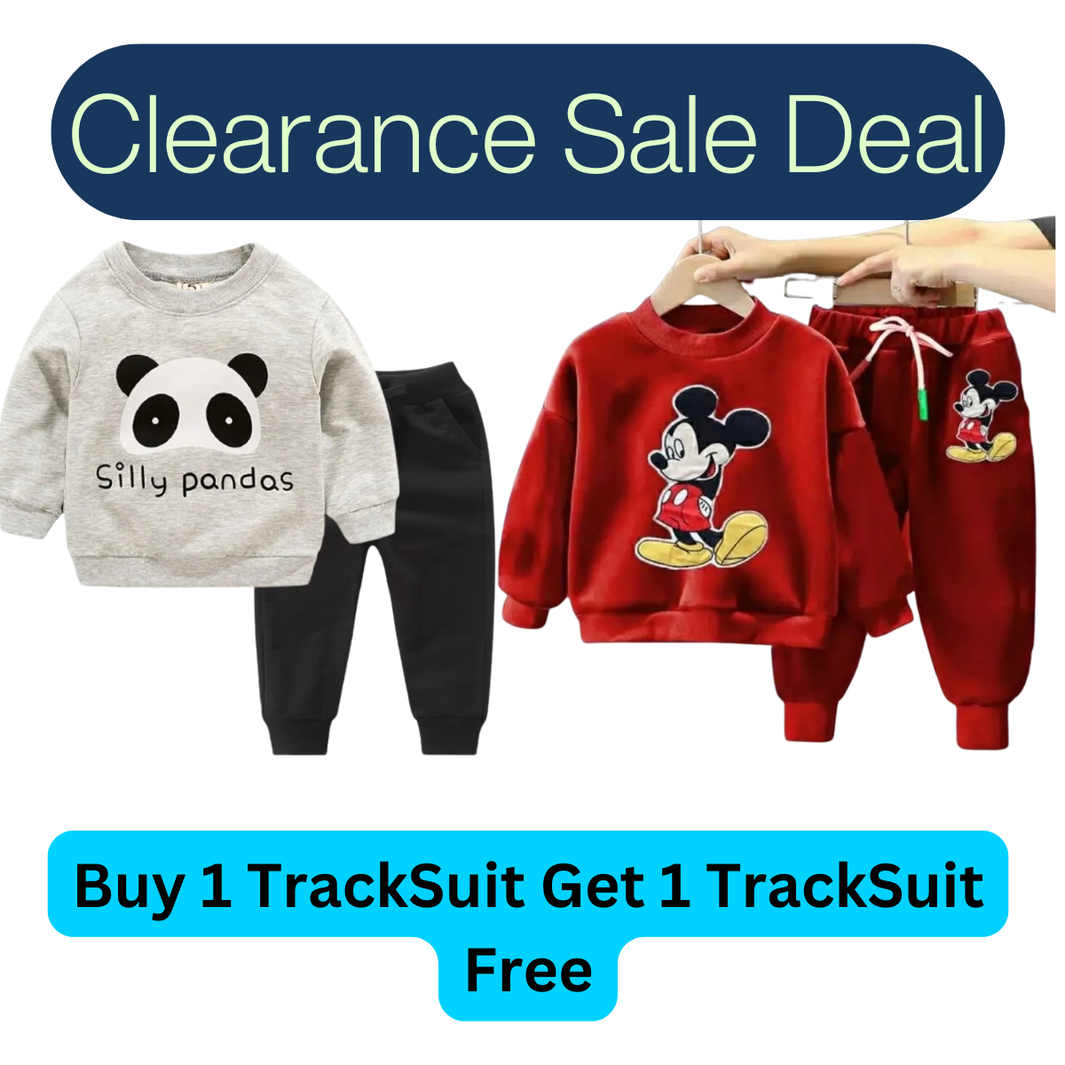 Buy 1 Get 1 Free TrackSuits for Kids (Stock Clearance Sale)