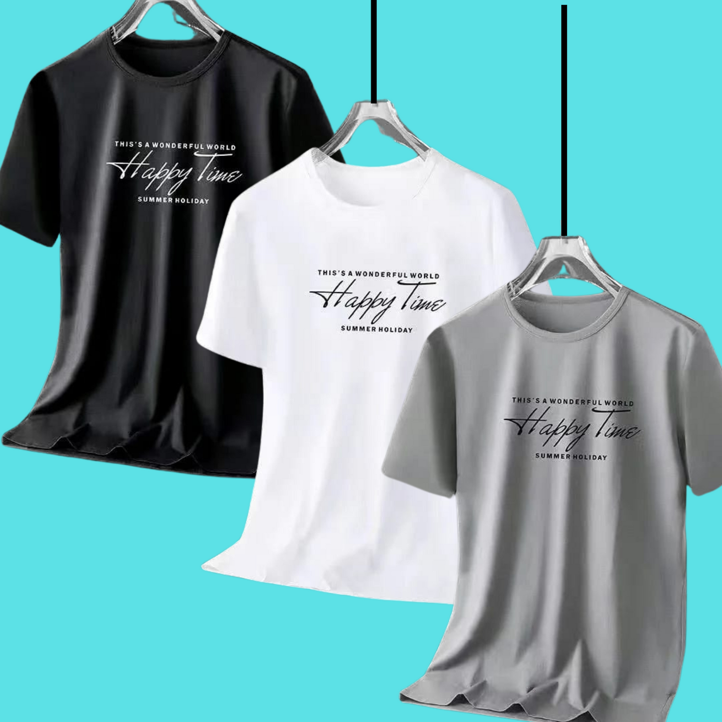 Pack of 3 Dri-Fit Printed Tshirts for Men