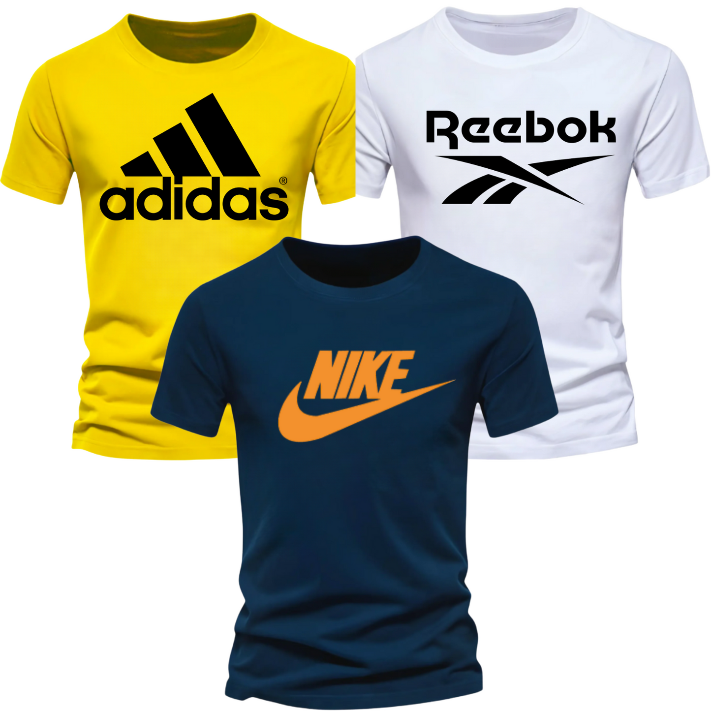 Pack of 3 Dri-Fit Printed Tshirts for Men