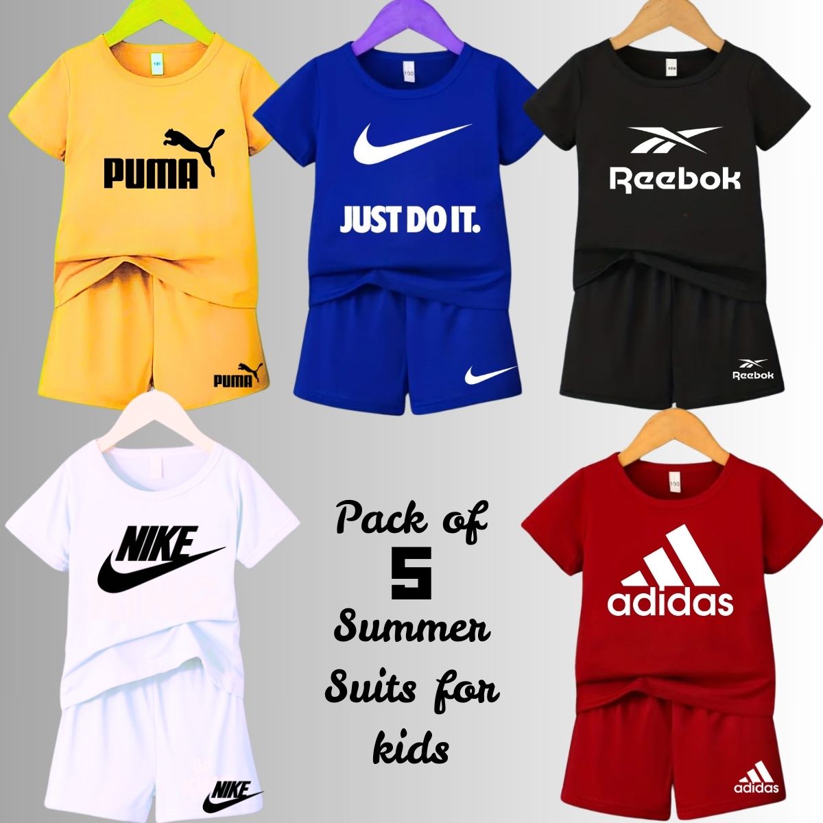 Pack of 5 Premium Summer Suits for Kids