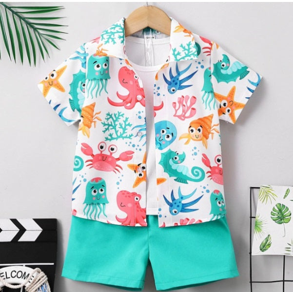 Kids Marine Life Summer Suit