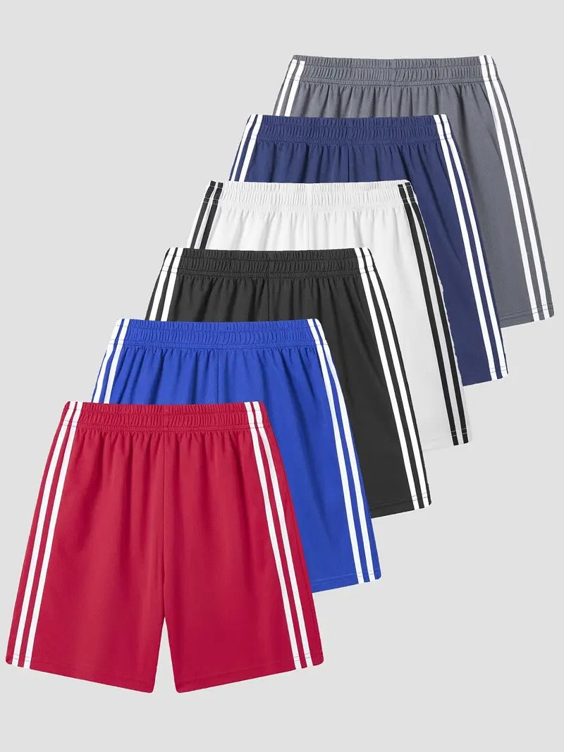 Pack of 6 Stripe Shorts for kids