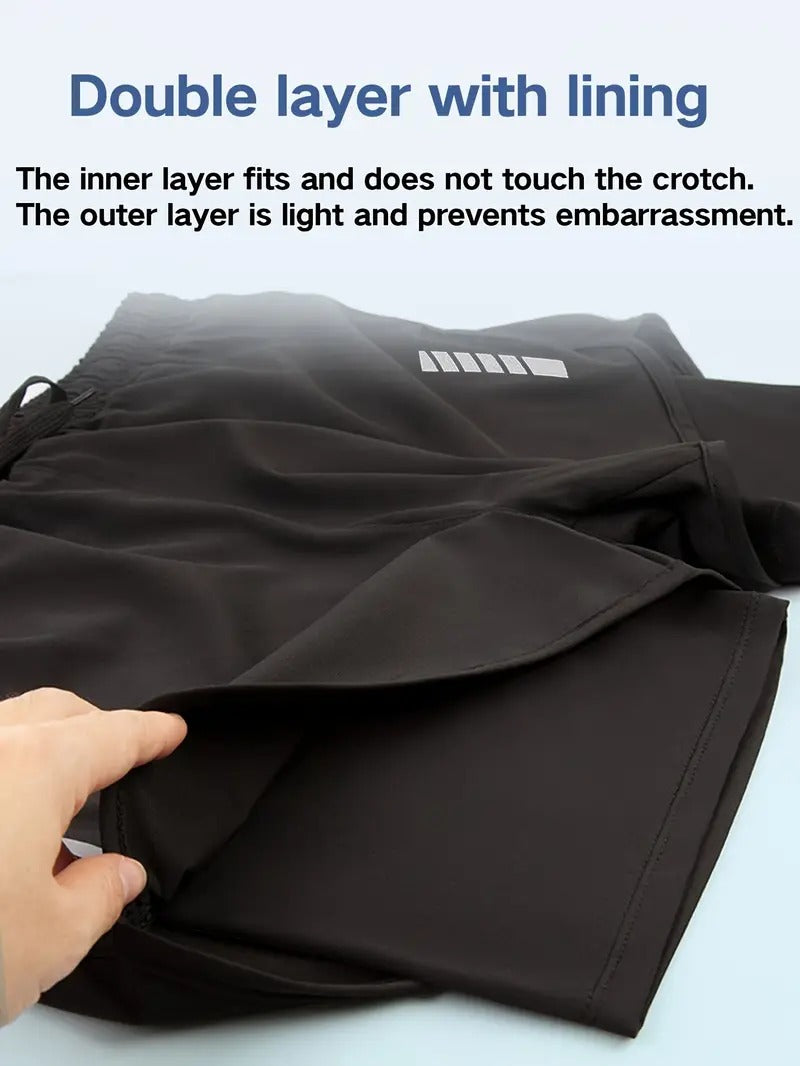 Pack of 2 Dir-fit Double Layer Shorts for Men