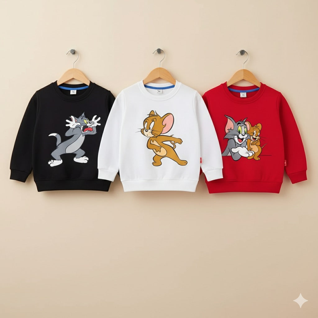 Pack of 3 Printed Sweat Shirts For Kids