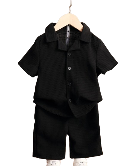 Kids Full Black Summer Suit