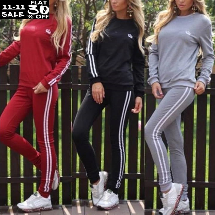 Double Strip Female Track Suit