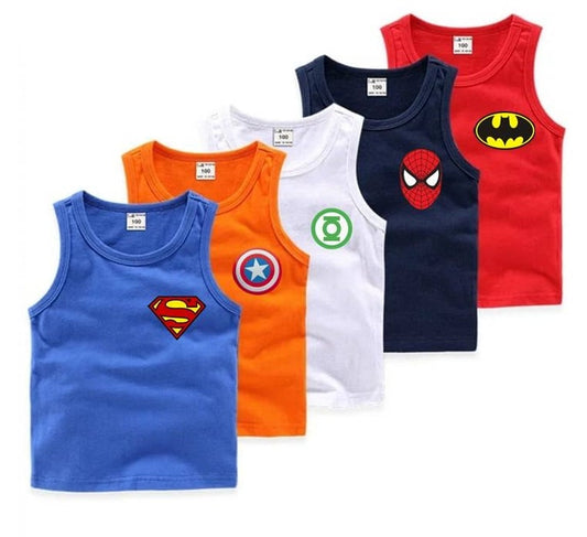 Pack of 5 Super Hero Sando T Shirts for Kids