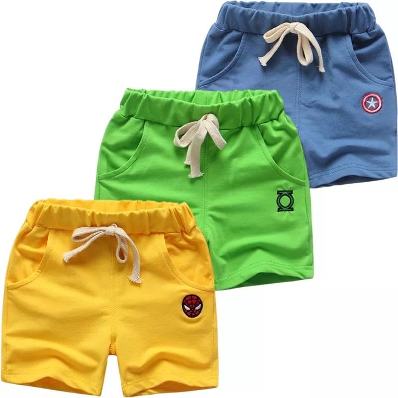 Pack of 3 Kids Super Hero Shorts with Pockets
