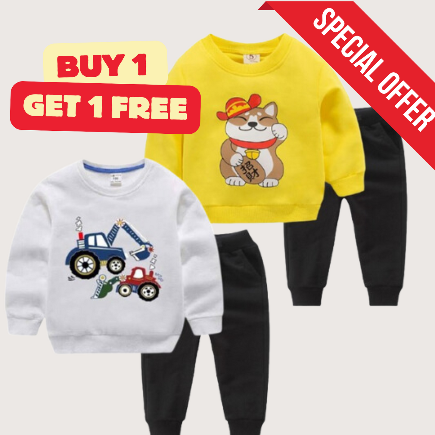 BUY 1 GET 1 FREE KIDS TRACKSUIT