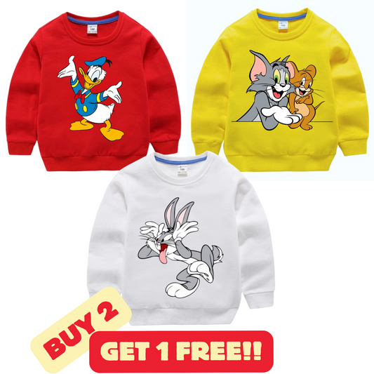 Buy 2 Get 1 Free Sweatshirts for Kids
