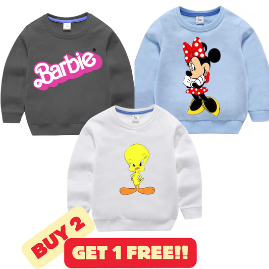 Buy 2 Get 1 Free Sweatshirts for Kids