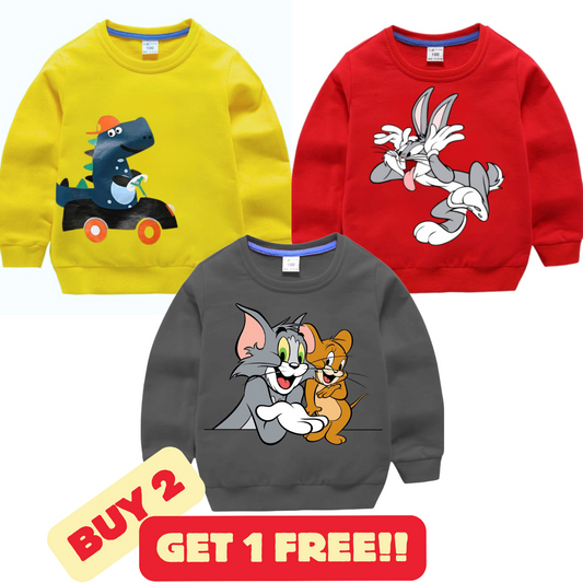 Buy 2 Get 1 Free Sweatshirts for Kids