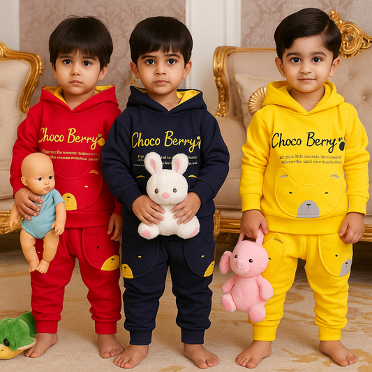 Choco Berry Hooded Track Suit for Kids