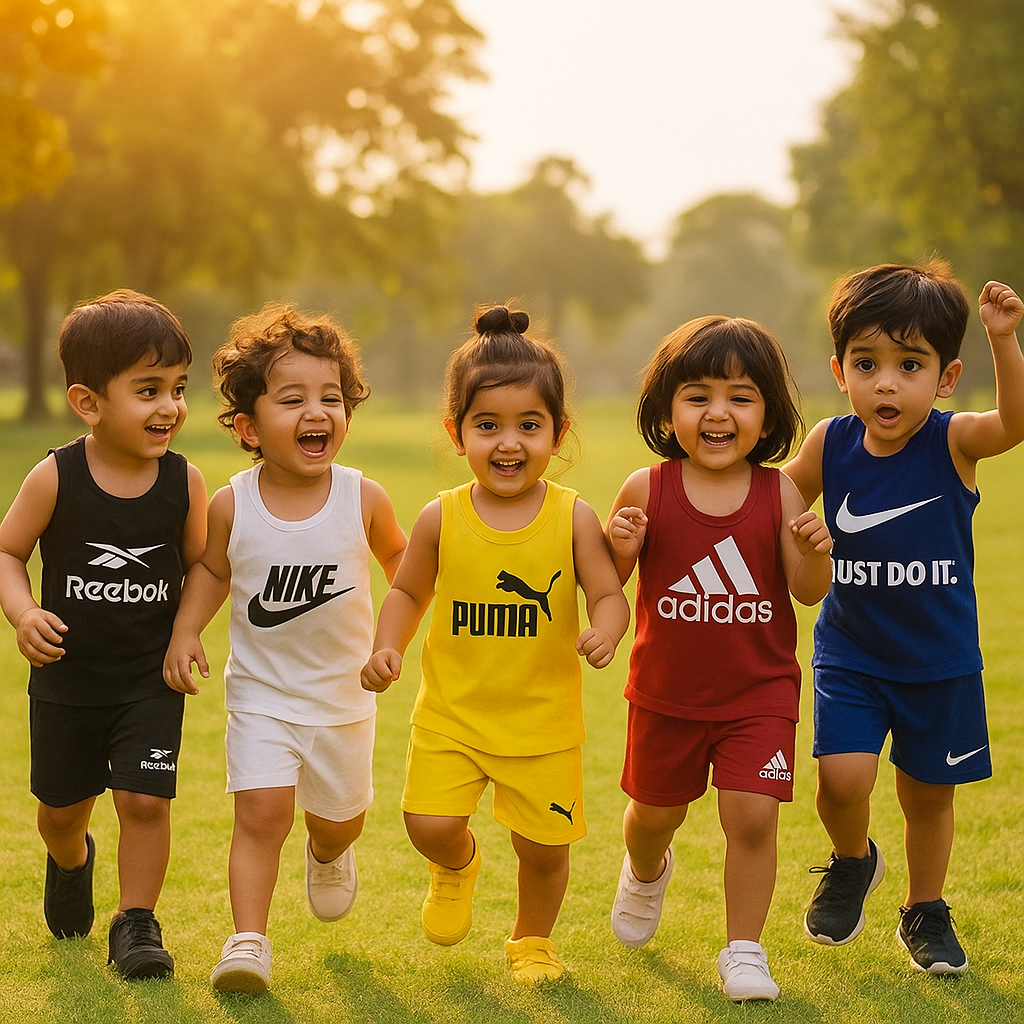 Pack of 5 Premium Sando Suits for Kids
