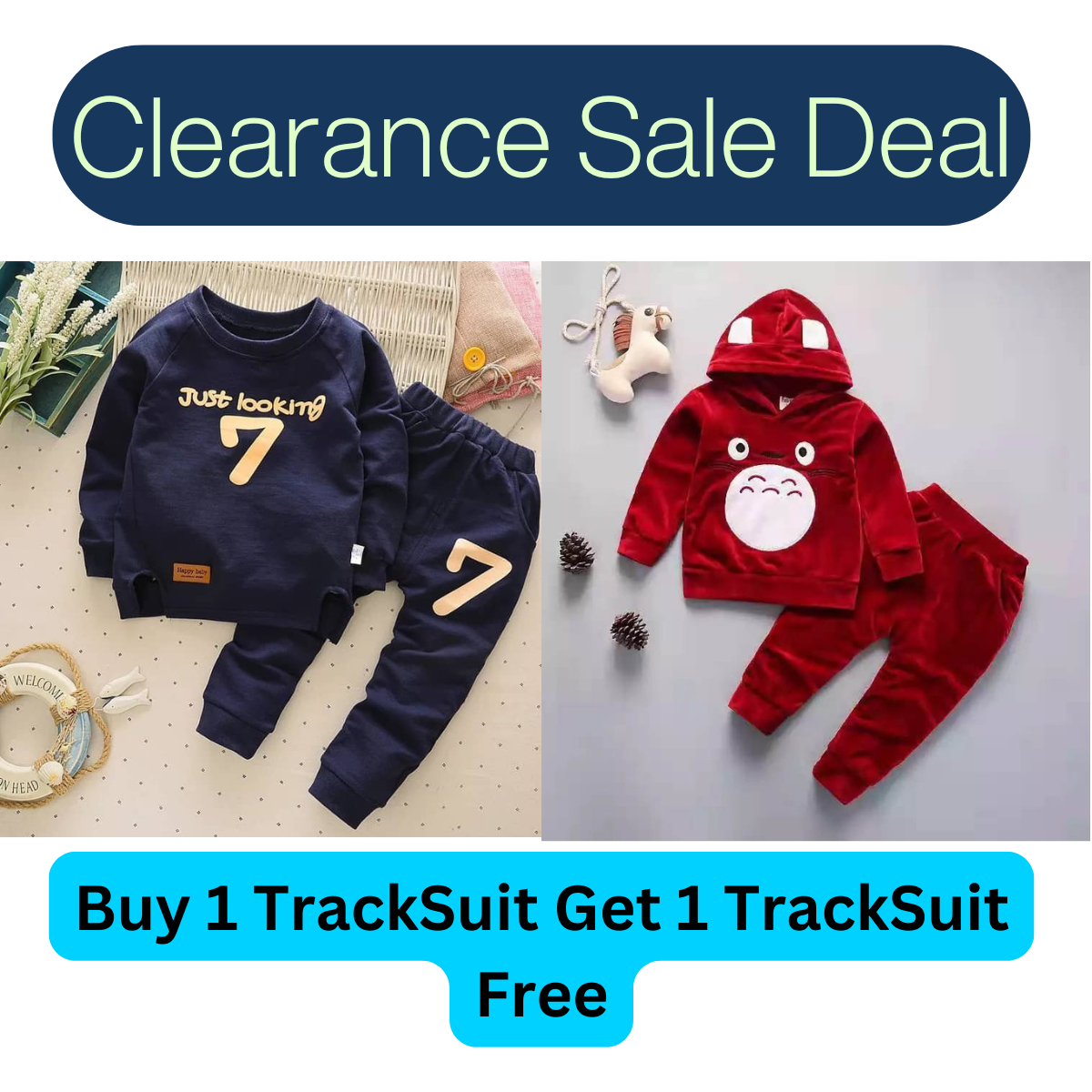 Buy 1 Get 1 Free TrackSuits for Kids (Stock Clearance Sale)