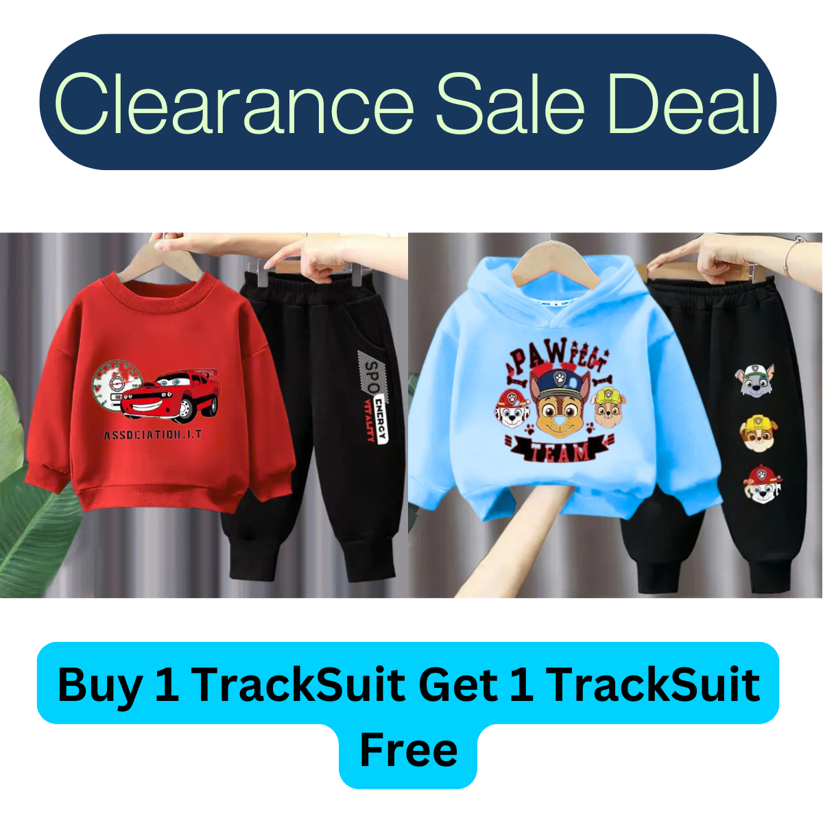Buy 1 Get 1 Free TrackSuits for Kids (Stock Clearance Sale)