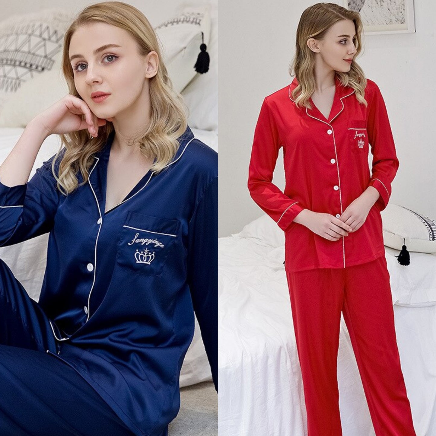 Pocket Logo Female Pj Set