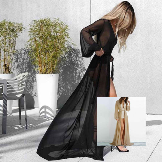 Full Length Transparent Net Gown