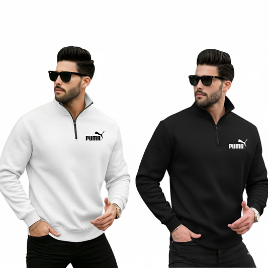 Pack of 2 Zipper Sweatshirt (PU-MA)