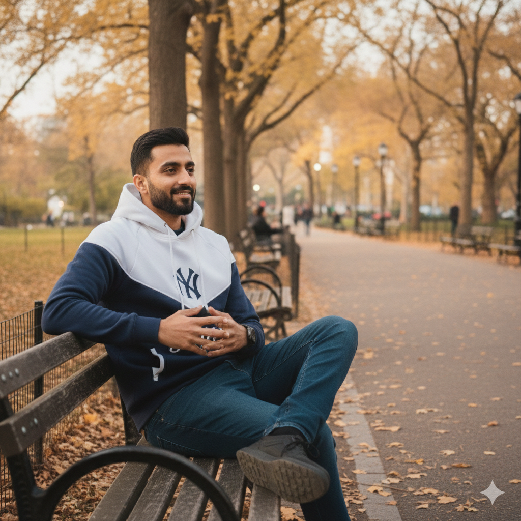 Dual Panel Hoodie (NY-Yan-Kees)