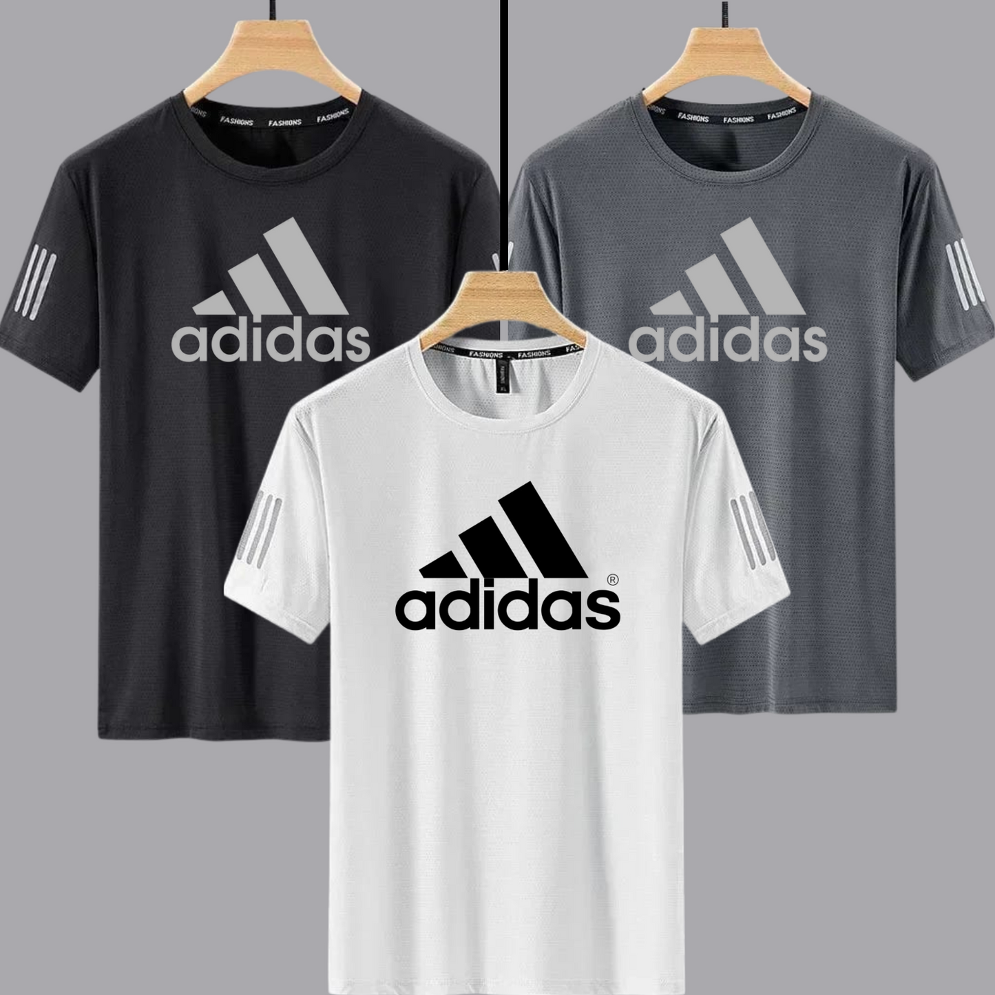 Pack of 3 Dri-Fit Printed Tshirts for Men