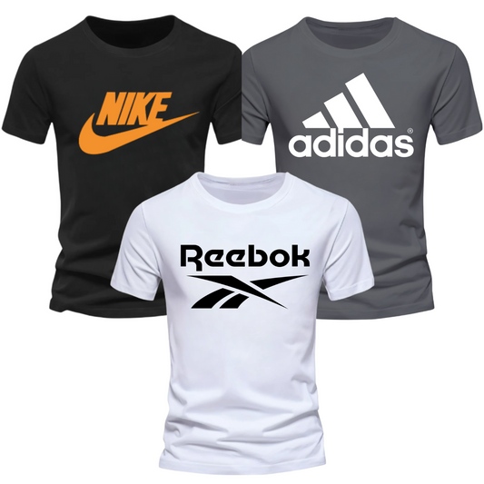 Pack of 3 Dri-Fit Printed Tshirts for Men