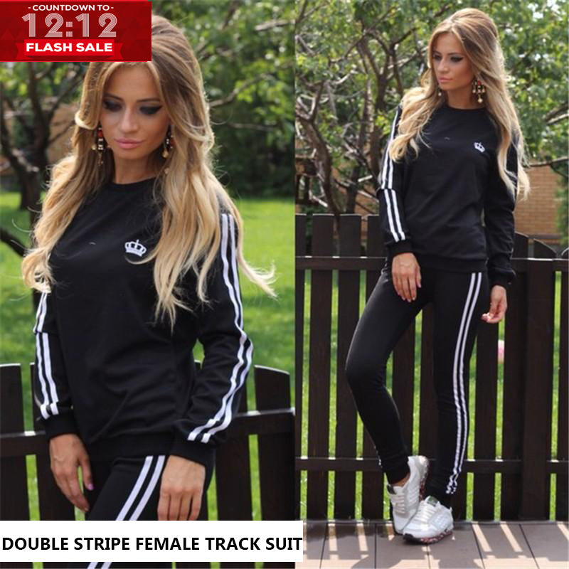 Double Strip Female Track Suit