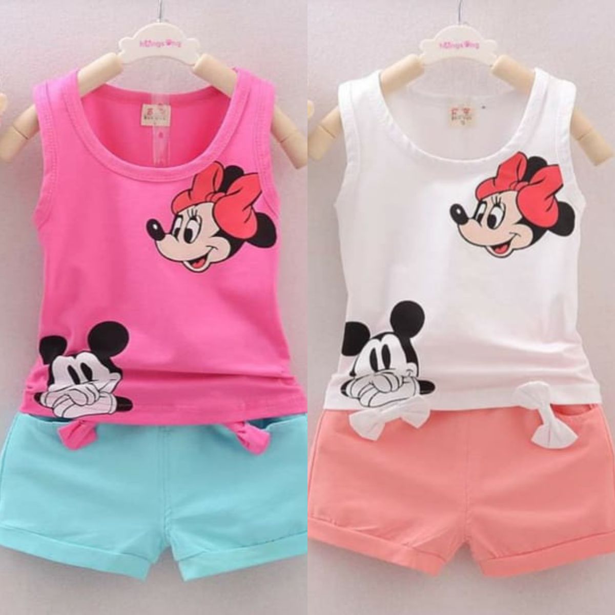 Pack of 2 MnM Short Printed Sando Suits for Kids