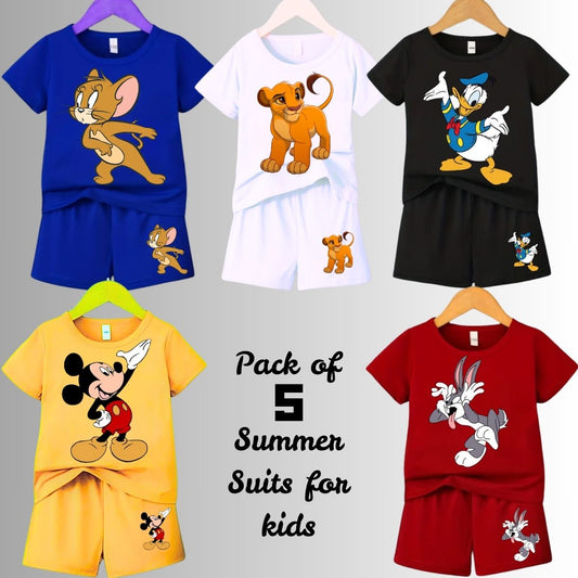 Pack of 5 Premium Summer Suits for Kids