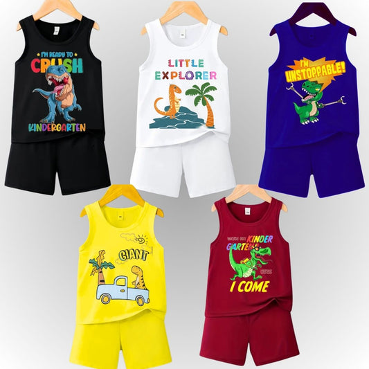 Pack of 5 Premium Sando Suits for Kids