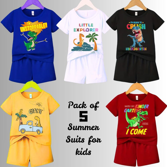 Pack of 5 Premium Summer Suits for Kids