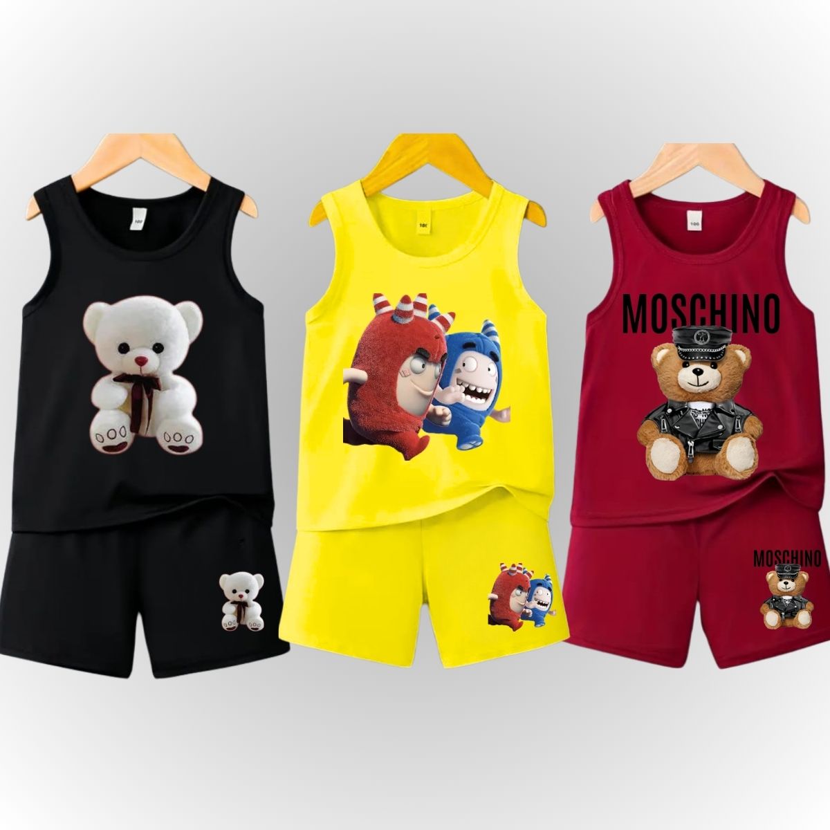 Pack of 3 Premium Sando Suits for Kids