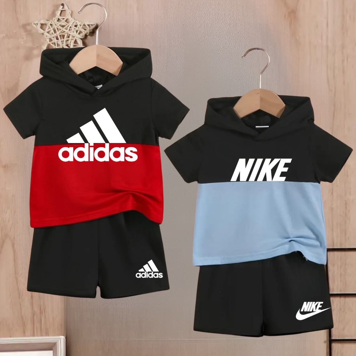 Pack of 2 Premium Hooded Summer Suit for Kids