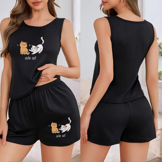 Comfy Short Suit with Tank Top for Women