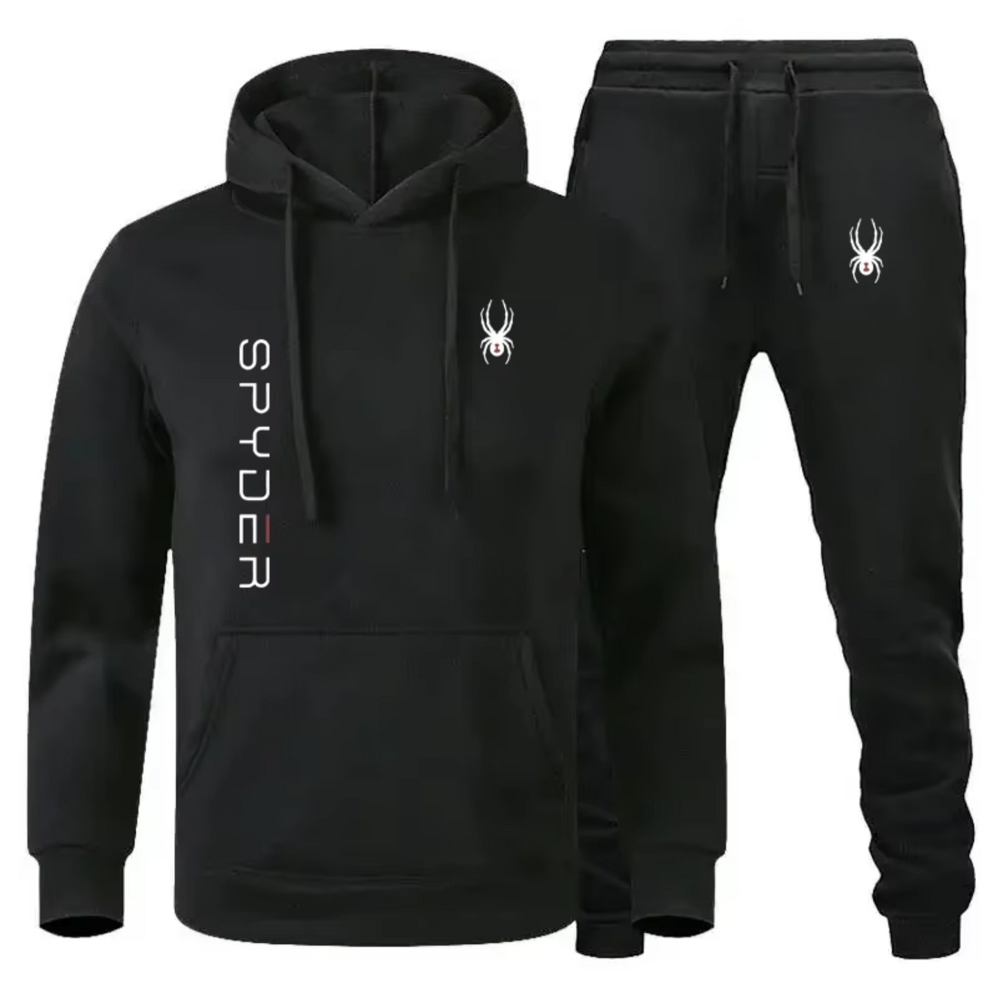 Spyder hoodie with Black Trouser Tracksuit