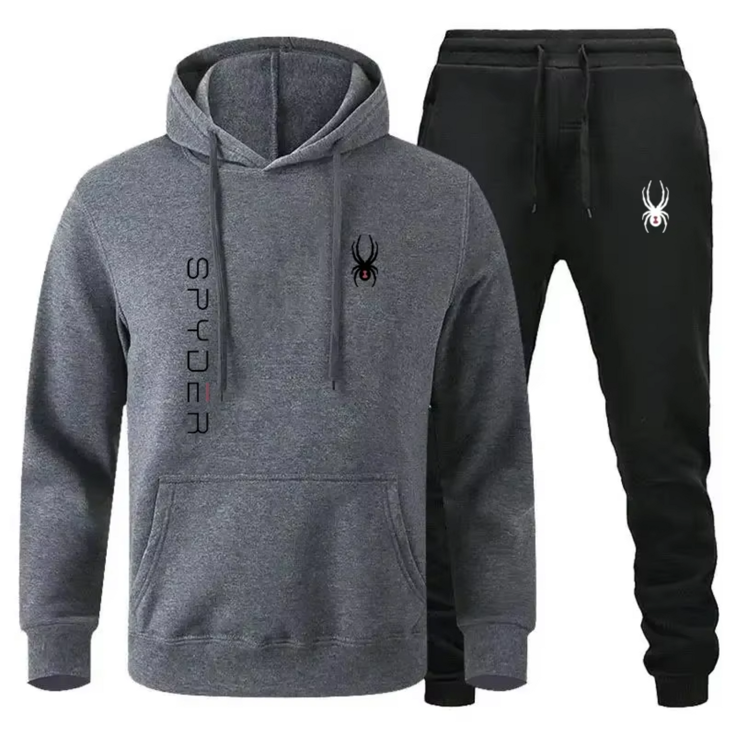 Spyder hoodie with Black Trouser Tracksuit