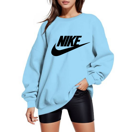 Drop Shoulder Loose Fit Sweat Shirt for Females
