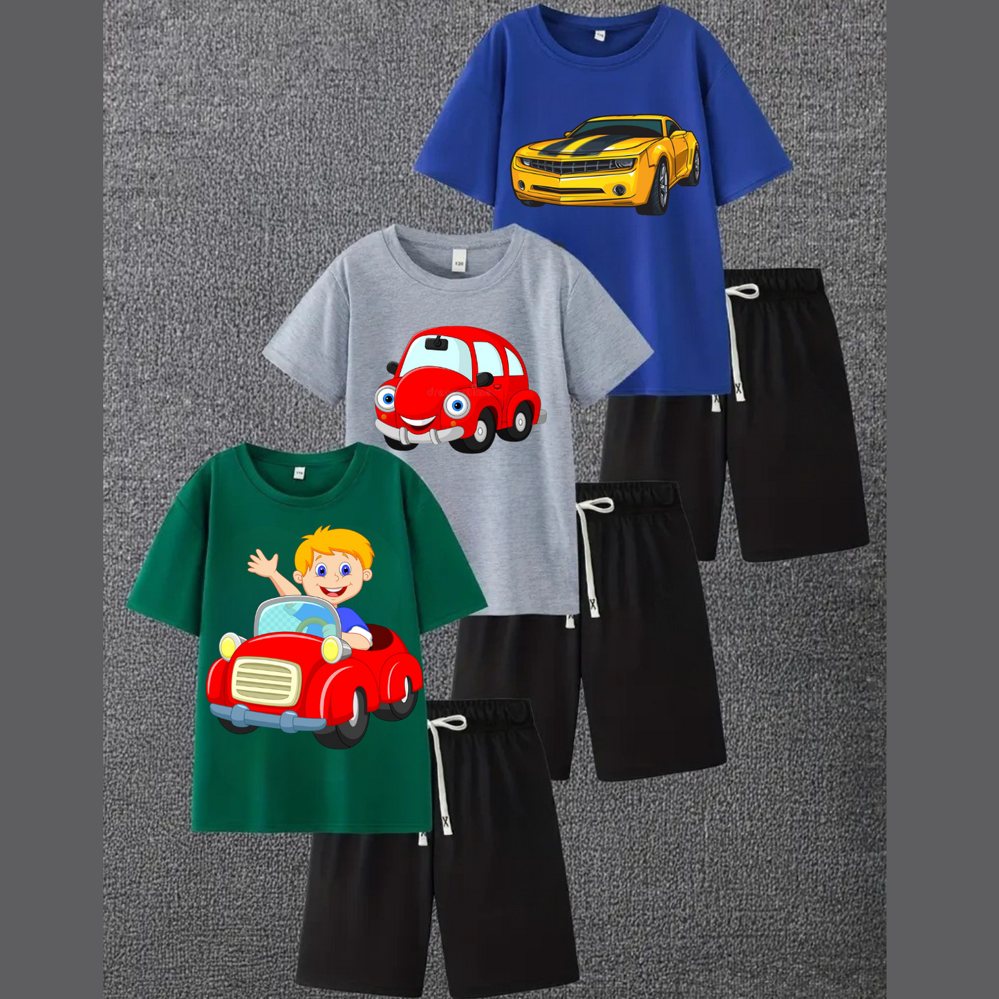 Pack of 3 Premium Summer Suits for Kids