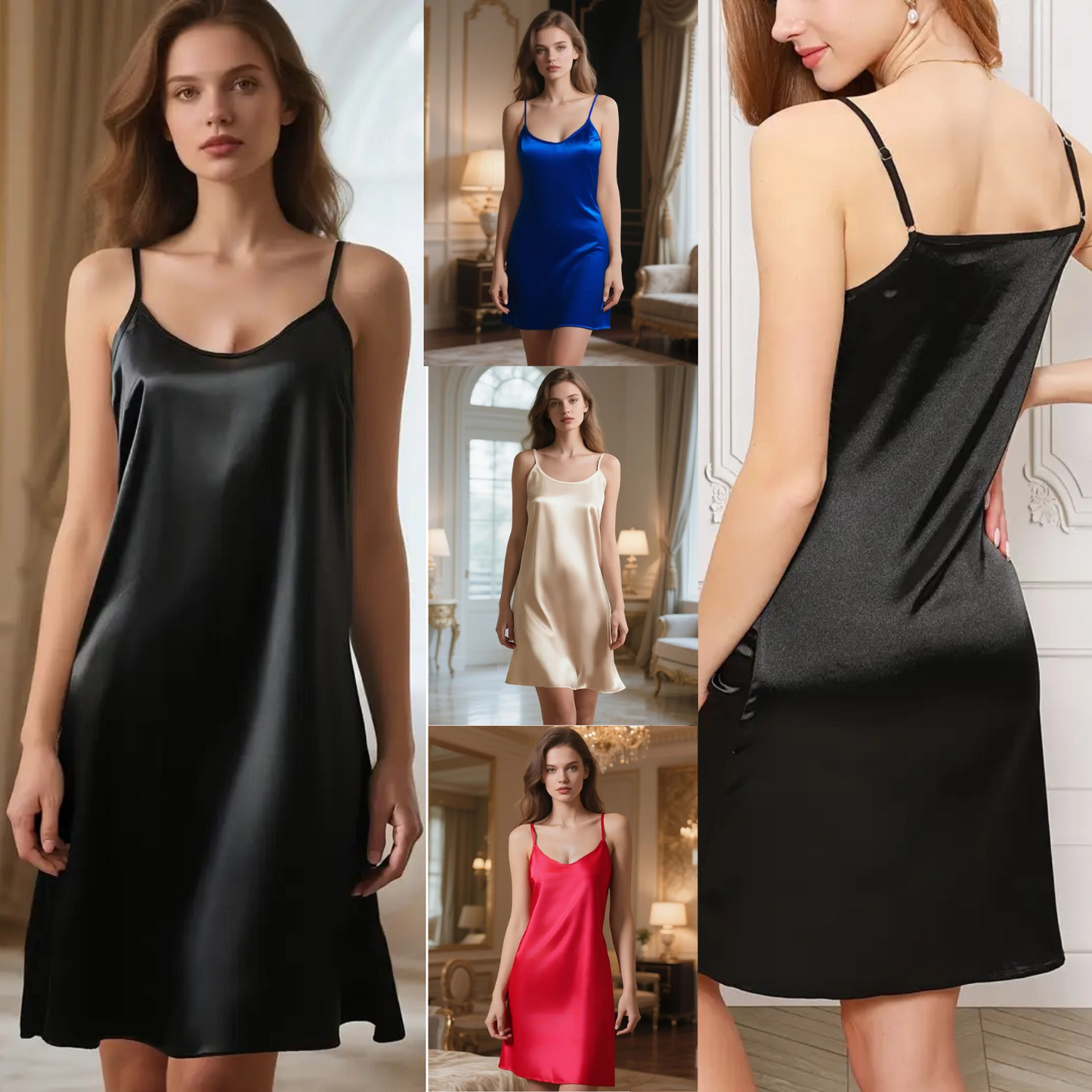 Long Chemise Slip for Women