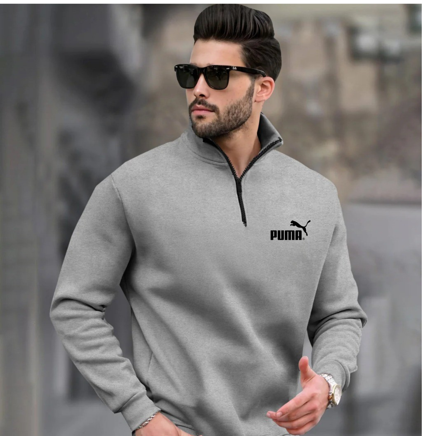 Zipper Sweatshirt (PU-MA)