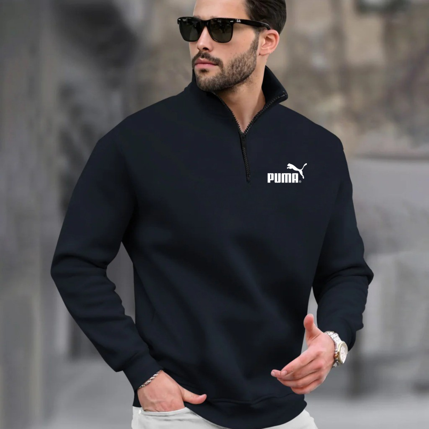 Zipper Sweatshirt (PU-MA)