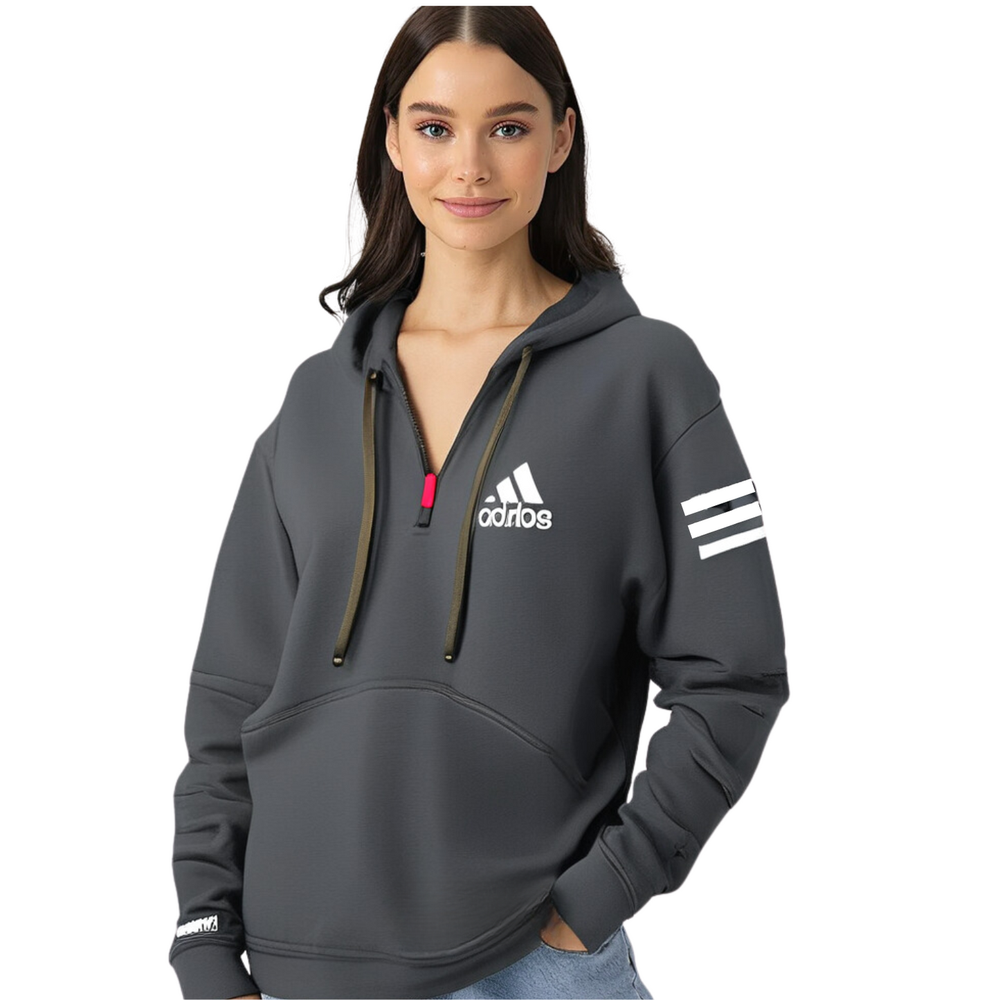 Half Zip Fleece Hoodie for Females