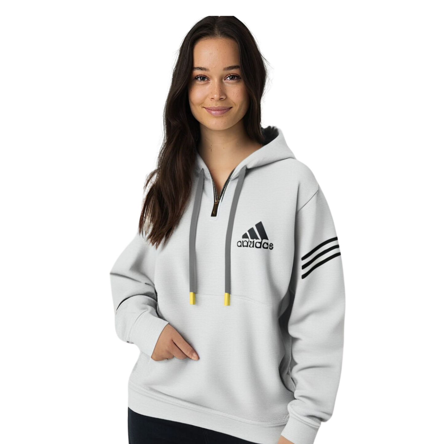 Half Zip Fleece Hoodie for Females