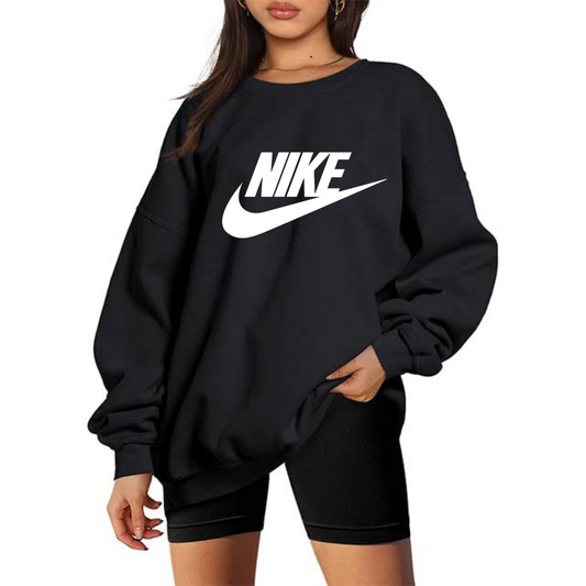 Drop Shoulder Loose Fit Sweat Shirt for Females