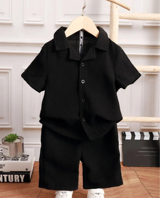 Kids Full Black Summer Suit