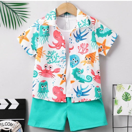 Kids Marine Life Summer Suit